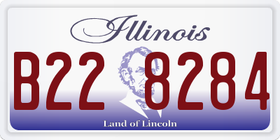 IL license plate B228284