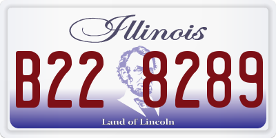 IL license plate B228289
