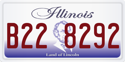 IL license plate B228292