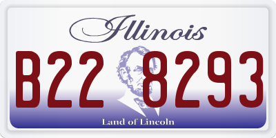 IL license plate B228293
