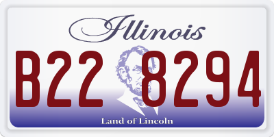 IL license plate B228294