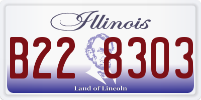 IL license plate B228303