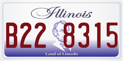 IL license plate B228315