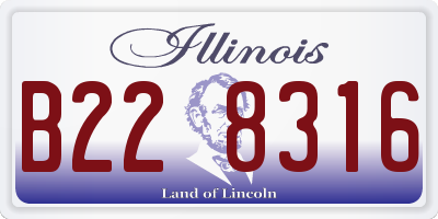 IL license plate B228316