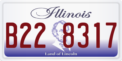 IL license plate B228317