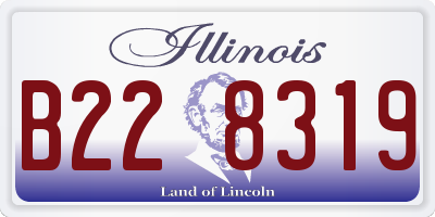 IL license plate B228319