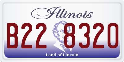IL license plate B228320