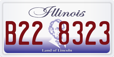 IL license plate B228323