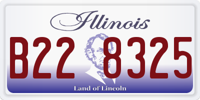 IL license plate B228325