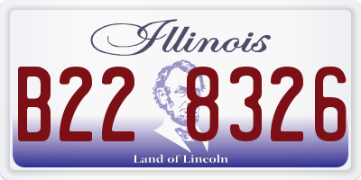 IL license plate B228326