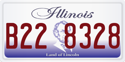 IL license plate B228328