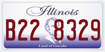 IL license plate B228329