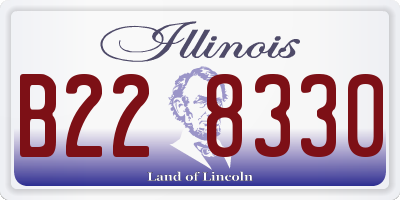 IL license plate B228330