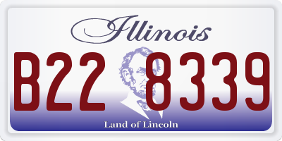 IL license plate B228339