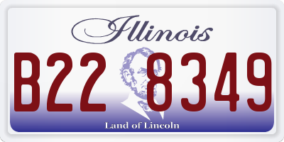 IL license plate B228349
