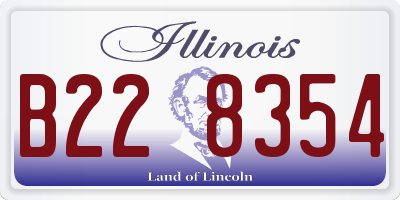 IL license plate B228354