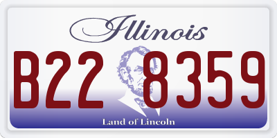 IL license plate B228359