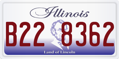 IL license plate B228362