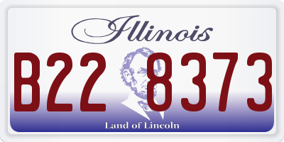 IL license plate B228373