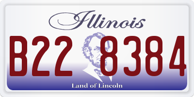 IL license plate B228384