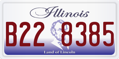 IL license plate B228385