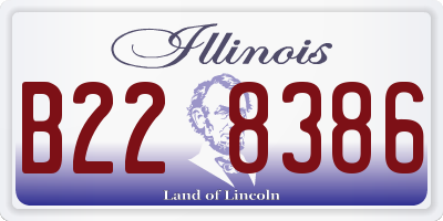 IL license plate B228386