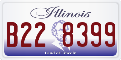 IL license plate B228399