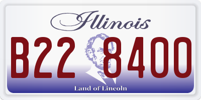 IL license plate B228400