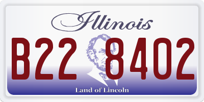IL license plate B228402