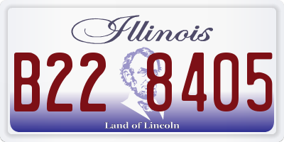 IL license plate B228405
