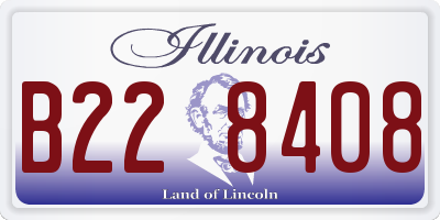 IL license plate B228408