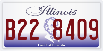 IL license plate B228409