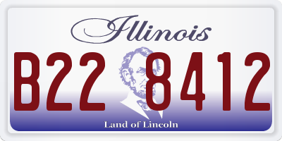 IL license plate B228412