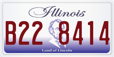 IL license plate B228414