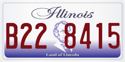 IL license plate B228415