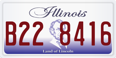 IL license plate B228416