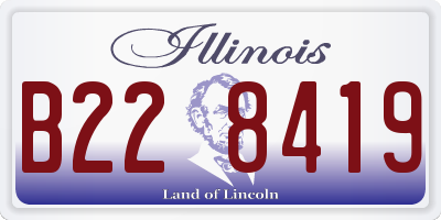 IL license plate B228419