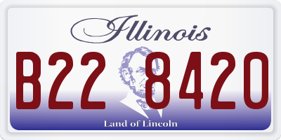 IL license plate B228420