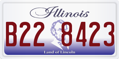 IL license plate B228423