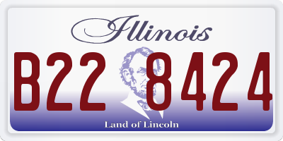 IL license plate B228424