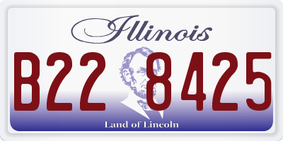 IL license plate B228425