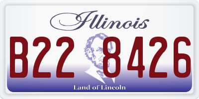 IL license plate B228426