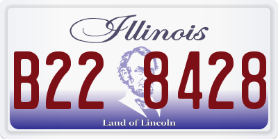IL license plate B228428