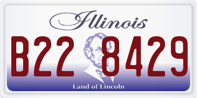 IL license plate B228429