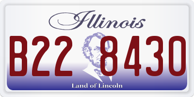 IL license plate B228430