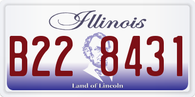 IL license plate B228431