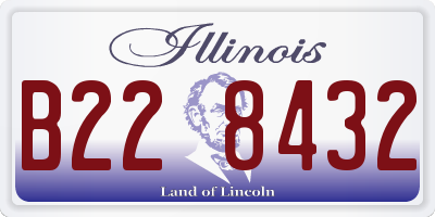 IL license plate B228432