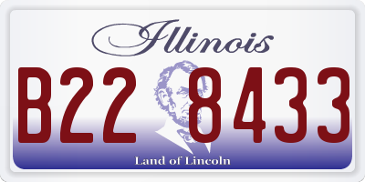 IL license plate B228433