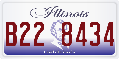 IL license plate B228434
