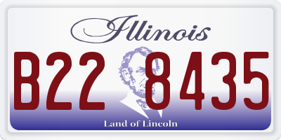 IL license plate B228435